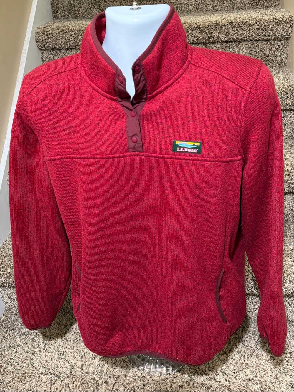 Beautiful *L.L. BEAN* soft pullover women’s fleece sweatshirt jacket - misses XL